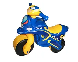 Каталка Doloni-toys Байк Поліція, синій з жовтим, 0138(9)/570