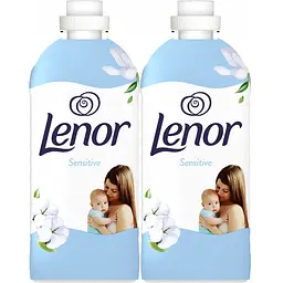 Кондиціонер для білизни Lenor для чутливої шкіри 118 циклів прання 2х1.239 л