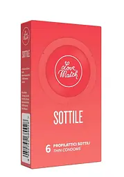 ПР. Презервативи - Sottile (Thin), 54 мм, 6 шт. Love Match 8118000011 102811 - мініатюра 3