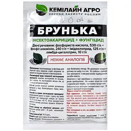 Інсектицид-фунгіцид-акарицид Брунька 10 мл
