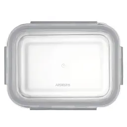Харчовий контейнер Ardesto Gemini прямокутний, 1.06л, боросилікатне скло, прозорий (AR1210BRC) - мініатюра 2