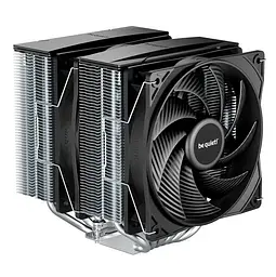 Кулер для процесора be quiet! Pure Rock Pro 3, Silver/Black, 2x120 мм (2000 об/хв), Intel 1851/1700/1200/1150/1151/1155/1156, AMD AM5/AM4, до 250 Вт, висота 155 мм (BK041)