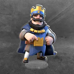 Акрилова колекційна фігурка Clash of Clans, Clash Royale Персонаж Король 1 15 см - мініатюра 2
