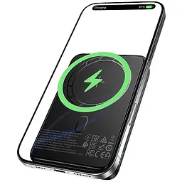 Портативний ЗП Power Bank Borofone BJ82A Dawn 20W з БЗП 10000 mAh Black - мініатюра 2
