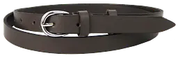 Жіночий шкіряний ремінь Skipper 1630-20 Темно-коричневый 2 см - мініатюра 3