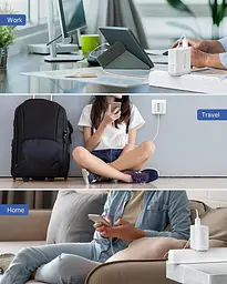 Мережевий зарядний пристрій Tupneuf 33 Вт, 6 USB-портів, Fast Charge - мініатюра 4