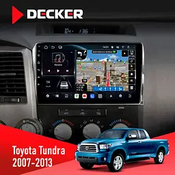 Штатна магнітола Toyota Tundra, Sequoia 2007-2012 Decker D10-011 4x64, DSP, 4G, 360 Decker (НФ-00009233)
