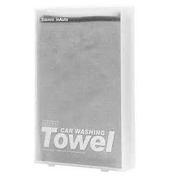 Рушник для авто Baseus Easy life car washing towel 40x40mm Two pack сірий CRXCMJ-0G - мініатюра 2