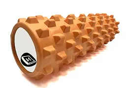 Масажний ролик EasyFit Grid Roller PRO 45 см Помаранчевий