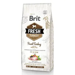 Сухий корм Brit Fresh Turkey/Pea Light Fit & Slim Adult 12 кг для літніх собак всіх порід
