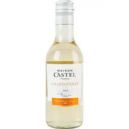 Вино Maison Castel Chardonay Vin de France біле напівсухе 0.187 л