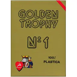 Карти гральні Modiano Golden Trophy 100% Plastic (red) (00452)