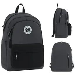 Рюкзак GoPack Education Teens 141L чорний, сірий Темно-сірий (GO26-141L-4)
