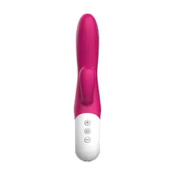 Вібратор-кролик Liebe Bend It Plus Rechargeable Cerise, гнучкий, 2 мотори, 10 режимів - мініатюра 4