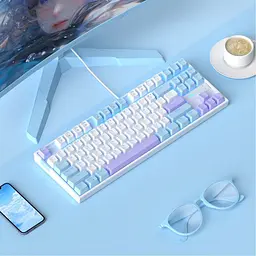 Клавіатура MageGee MK-Star Red Switch Blue/White (6971969721371-UA) - мініатюра 2