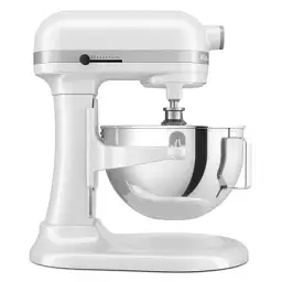 Кухонна машина KitchenAid Heavy Duty 5,2 л 5KSM55SXXEWH з підйомною чашею, білий - мініатюра 1