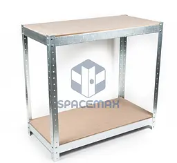 Стелаж металевий 80×90×40 оцинкований самозбірний SPACEMAX 2
