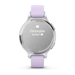Смарт-годинник Garmin Lily 2 Active, Silver/Jasmine Purple, Silicone, (010-02891-01) - мініатюра 8