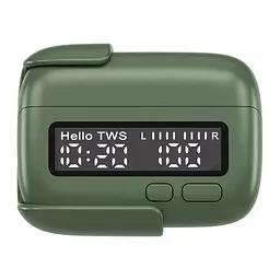 Бездротові Bluetooth навушники BPG Retro Back Clip Portable TWS 1990 (Зелені) - мініатюра 2