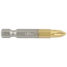 Біти PH2×50мм ¼" 10шт S2 TIN (блістер) ULTRA (4014212) - мініатюра 2