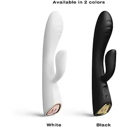 Вібратор-кролик з підігрівом Dorcel Flexi Rabbit White гнучкий ствол - мініатюра 7
