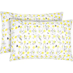 Набір наволочок фланелевих Home Line коти сіро-жовті 40 x 60 см (165799)