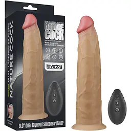 Реалістичний вібратор Lovetoy Nature Cock 23 см тілесний