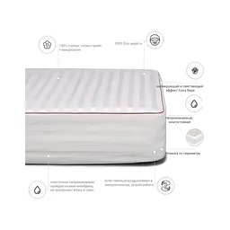 Наматрацник MirSon вовняний DeLuxe Woollen Aloe Vera 246 200x22 см (2200000336934) - мініатюра 2