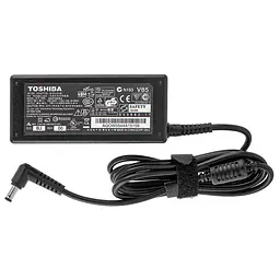 Блок живлення для ноутбука TOSHIBA 19V 3.42A 65W 5.5x2.5mm L-подібний роз'єм Чорний (без кабелю) - мініатюра 2