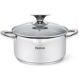 Каструля Elegance із нержавіючої сталі Fissman Ø18хØ15,5х9 см kuh0007841