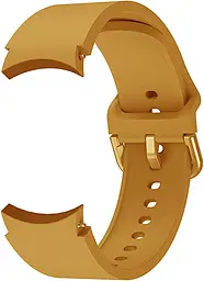 Ремінець силіконовий BeWatch Samsung Galaxy Watch 4/5/Pro SoftTouch Жовтий (0139307) - мініатюра 3