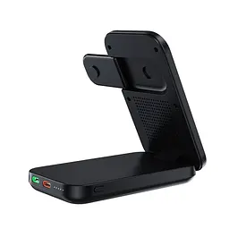 Повербанк з підставкою 10000mAh Choetech B750 Black QC3.0 PD3.0 бездротова зарядка смартфонів та Apple Watch (43-00133) - мініатюра 3
