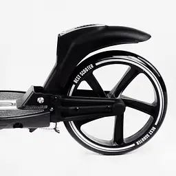 Самокат Best Scooter складаний 64х16х93-103 см Чорно-білий 000231310 - мініатюра 4