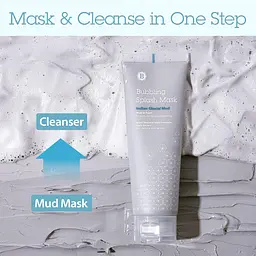 Очищувальна пінка та грязьова маска 2в1 Blithe Bubbling Splash Mask Indian Glacial Mud 120 мл - мініатюра 6
