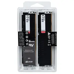 Модуль пам'яті для комп'ютера DDR5 32GB (2x16GB) 6800 MHz Beast Black EXPO Kingston Fury (ex.HyperX) (KF568C34BBEK2-32) - мініатюра 6