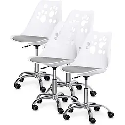 Комплект (4шт) детское кресло Evo-Kids Indigo White/Grey (арт H-232 W/G-Х4)