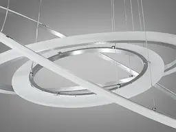 Підвісна LED-люстра з пультом 115 Вт Diasha 2366-800+600+400NEW HR - мініатюра 5