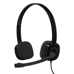 Комп'ютерна гарнітура Logitech H151 Stereo Black (981-000589) - мініатюра 1