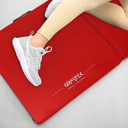 Мат гімнастичний твердий Gymtek 5см червоний - мініатюра 3