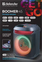 Портативна акустика Defender Beatbox 45 Black (65245) (7109586) - мініатюра 2