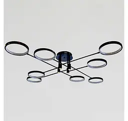 Чорна стельова LED люстра на 8 джерел світла 6402/8BK Artlight - мініатюра 2