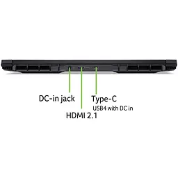Ноутбук Ігровий Acer Nitro V 16 AI ANV16-42-R83A 7 260 la 51GHz,IPS,32GB DDR5,1TB,RTX 5070 8GB,Без ОС - мініатюра 8