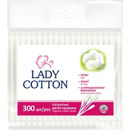 Ватні палички Lady Cotton 300 шт.