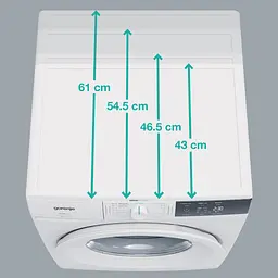 Пральна машина Gorenje з фронтальним завантаженням WP60S3, 6кг, 1000, A+++, глибина 43см, Дисплей, Білий (WP60S3) - мініатюра 10