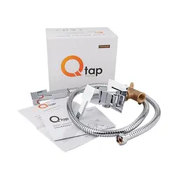 Набір для гігієнічного душу зі змішувачем Qtap Inspai-Varius CRM V00440201, Хром - мініатюра 3