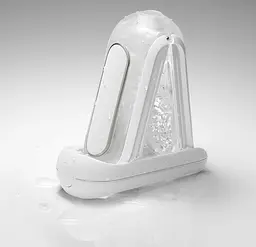 Мастурбатор Tenga Flip Zero EV (Electronic Vibration) розкладний японський з вібрацією, 18х7.5 см (білий) - мініатюра 4
