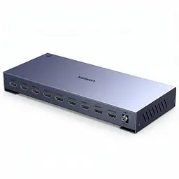 HDMI-розгалужувач UGREEN CM714 спліттер HDMI 2.1 1 вхід і 8 виходів дублювання одного зображення на 8 екранах 8K 60 Гц і 4K 240 Гц для 8K 60 Гц і 4K 240 Гц (25860)