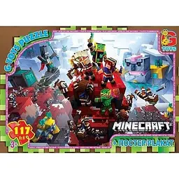 Пазли G-Toys Minecraft 117 елементів MC805 Різнокольоровий