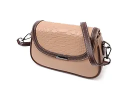 Сумка для жінок з фактурним клапаном із натуральної шкіри Vintage 22х14х6,5 см sum0028999