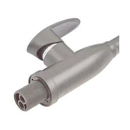 Змішувач для кухні Plamix Cezar-011-B Set Graphite Refl.Gray з силіконовим виливом, з підведенням PM0720, Графіт - мініатюра 2